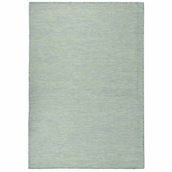Tapis à tissage plat d'extérieur 160x230 cm turquoise