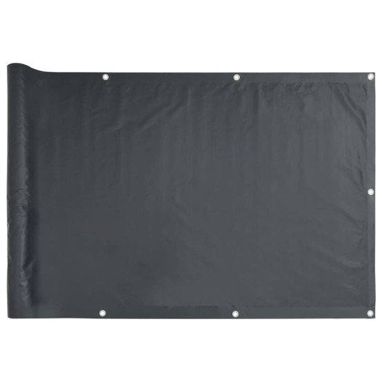 Écran de balcon anthracite 75x500 cm tissu oxford