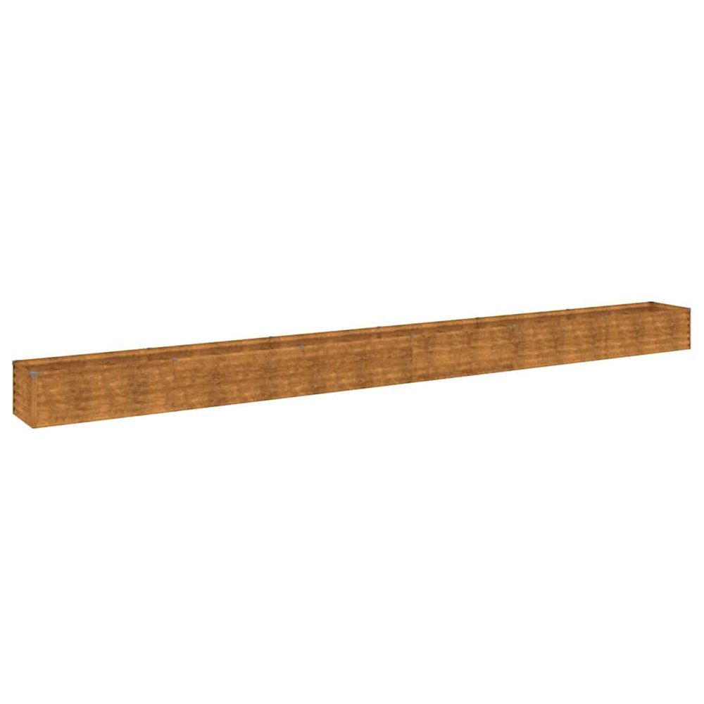 Jardinière surélevée 580x50x36 cm acier corten