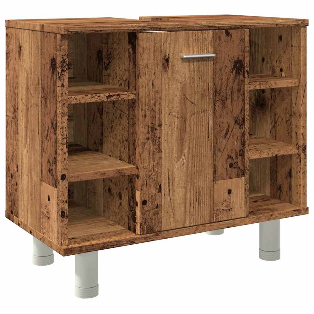 Armoire de salle de bain vieux bois 60x32x53,5 cm