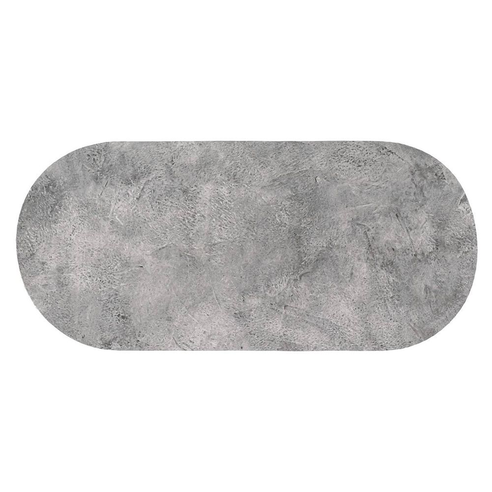 Tapis ovale absorbant souple 45x100cm - nature brute