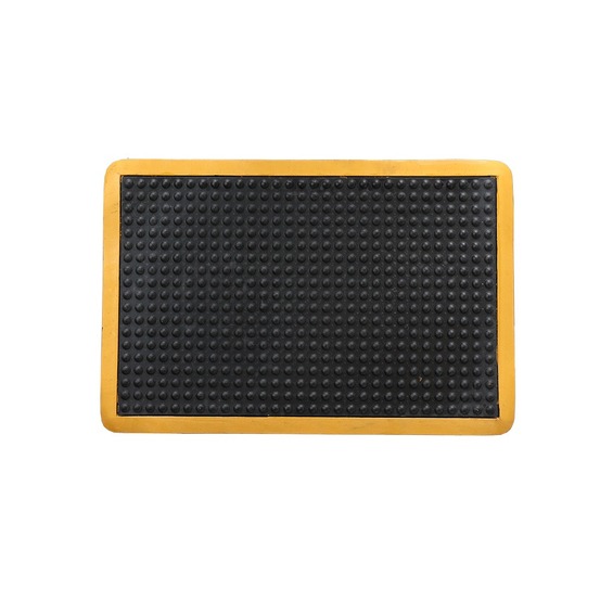 Tapis ergonomique d'atelier - tapis anti-fatigue - avec bord jaune - 60x90 cm