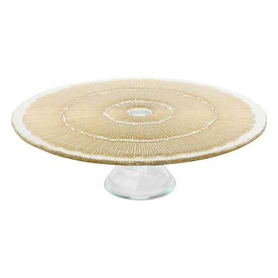 Présentoir à gâteau en verre