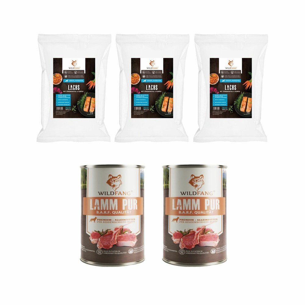 Wildfang - genussbox junior - aliments secs et humides - aliments secs pour saumon