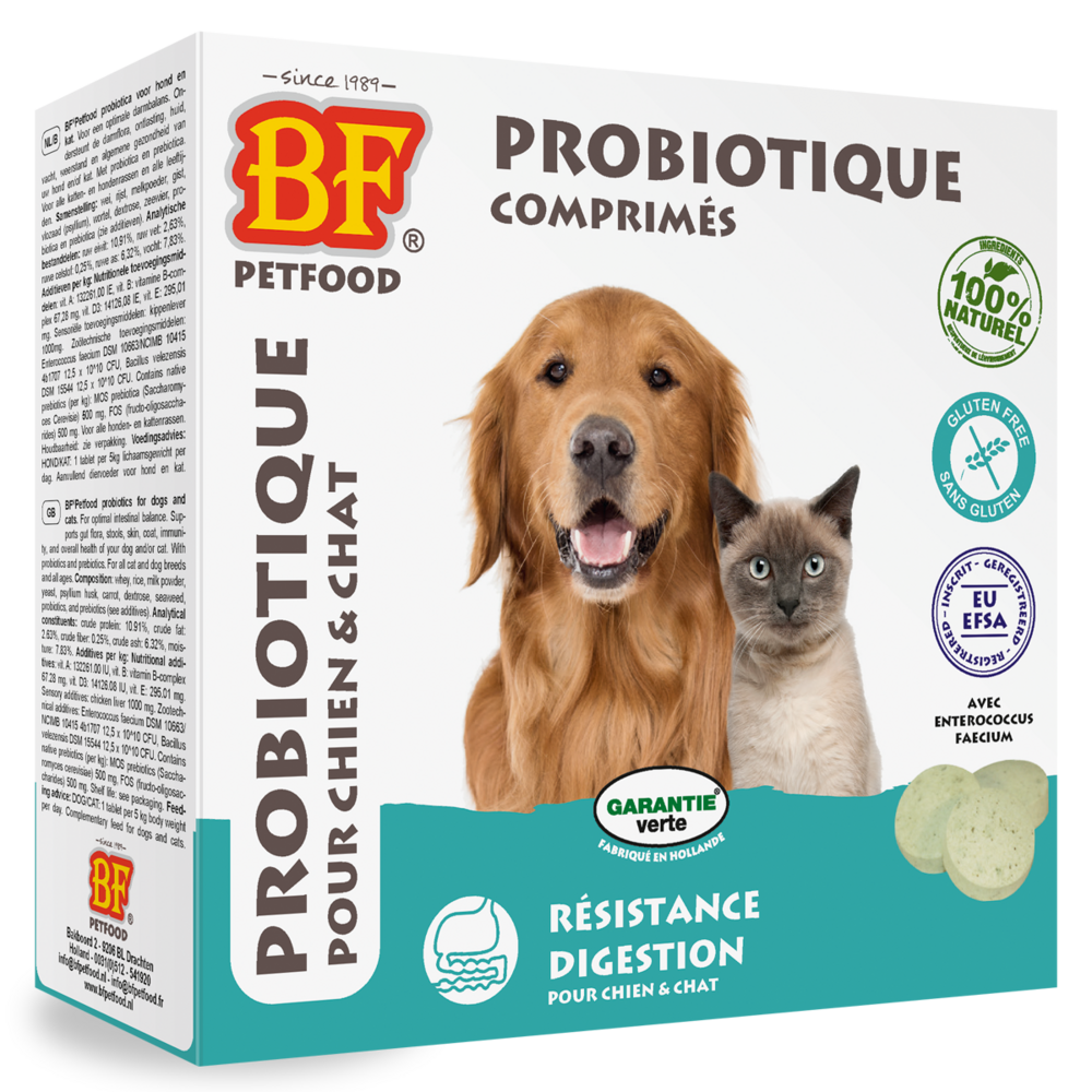 Comprimés probiotiques (chien et chat) 60g/100p