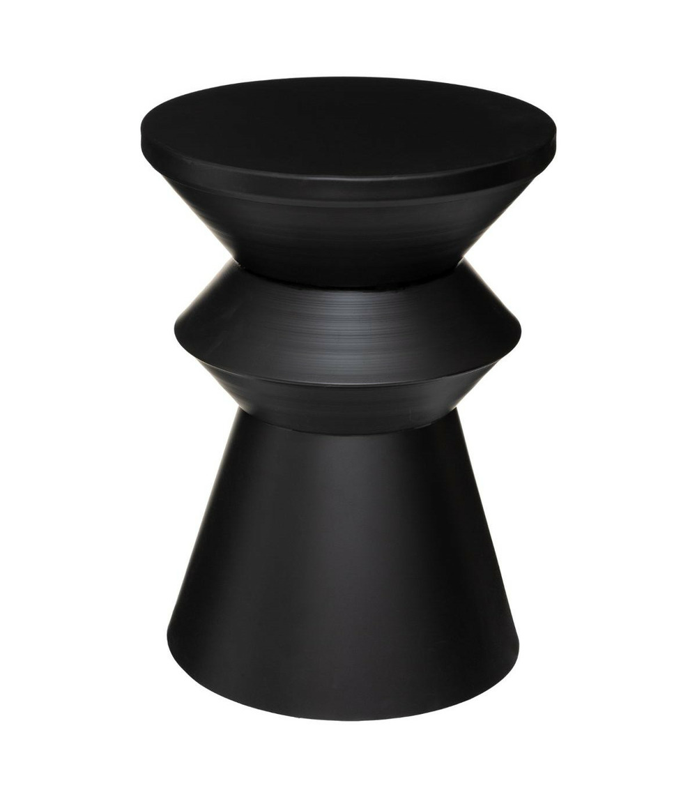 Table à café totem en métal noir