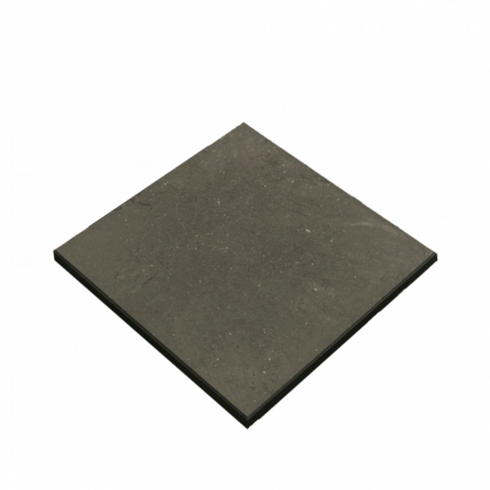 Dalle terrasse béton composite recyclé 50x50x3 cm - 7 kg : facile à poser - gris anthracite
