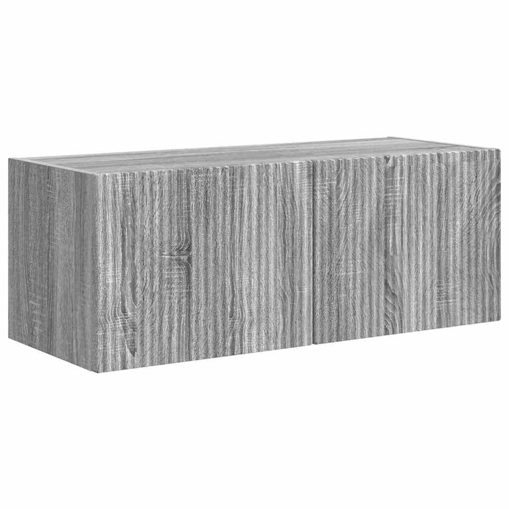 Meuble tv mural 78,5 x 30 x 29,5 cm sonoma gris