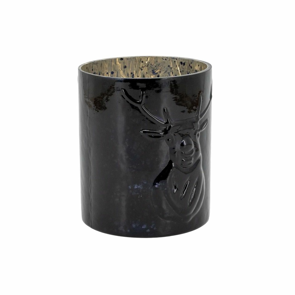 Photophore en verre teinté cerf