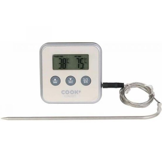 Thermomètre à sonde et minuteur électronique taupe