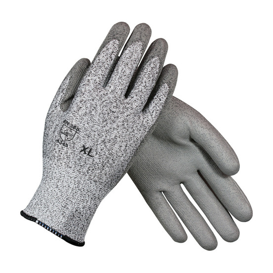 Gants anti coupure hppe enduit polyuréthane gris granulé gris t11 pip 16 m550 11