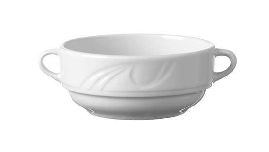 Bol à soupe porcelaine décorée 0,38l 120 mm - lot de 12 - hendi