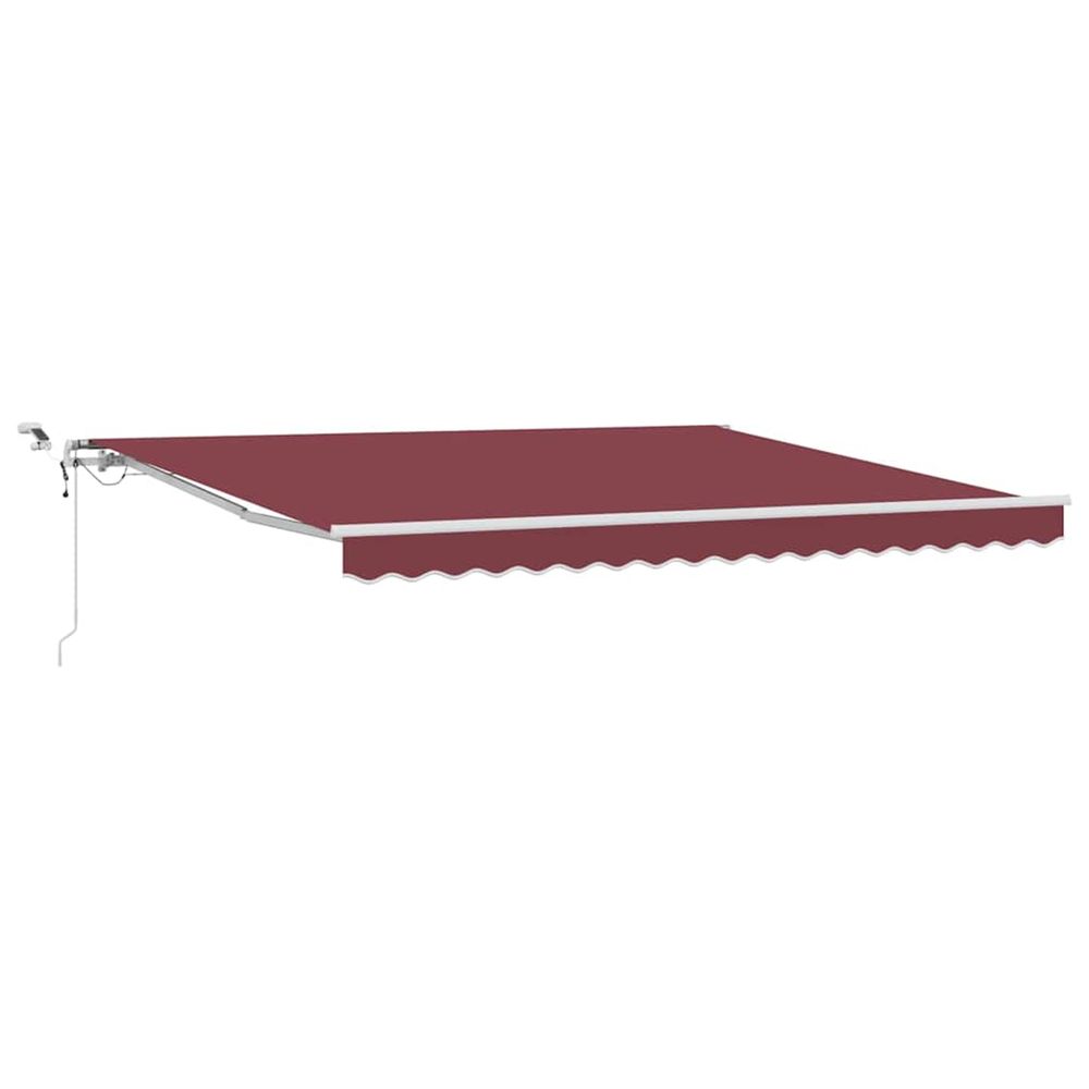 Auvent rétractable automatique avec led bordeaux 400x300 cm
