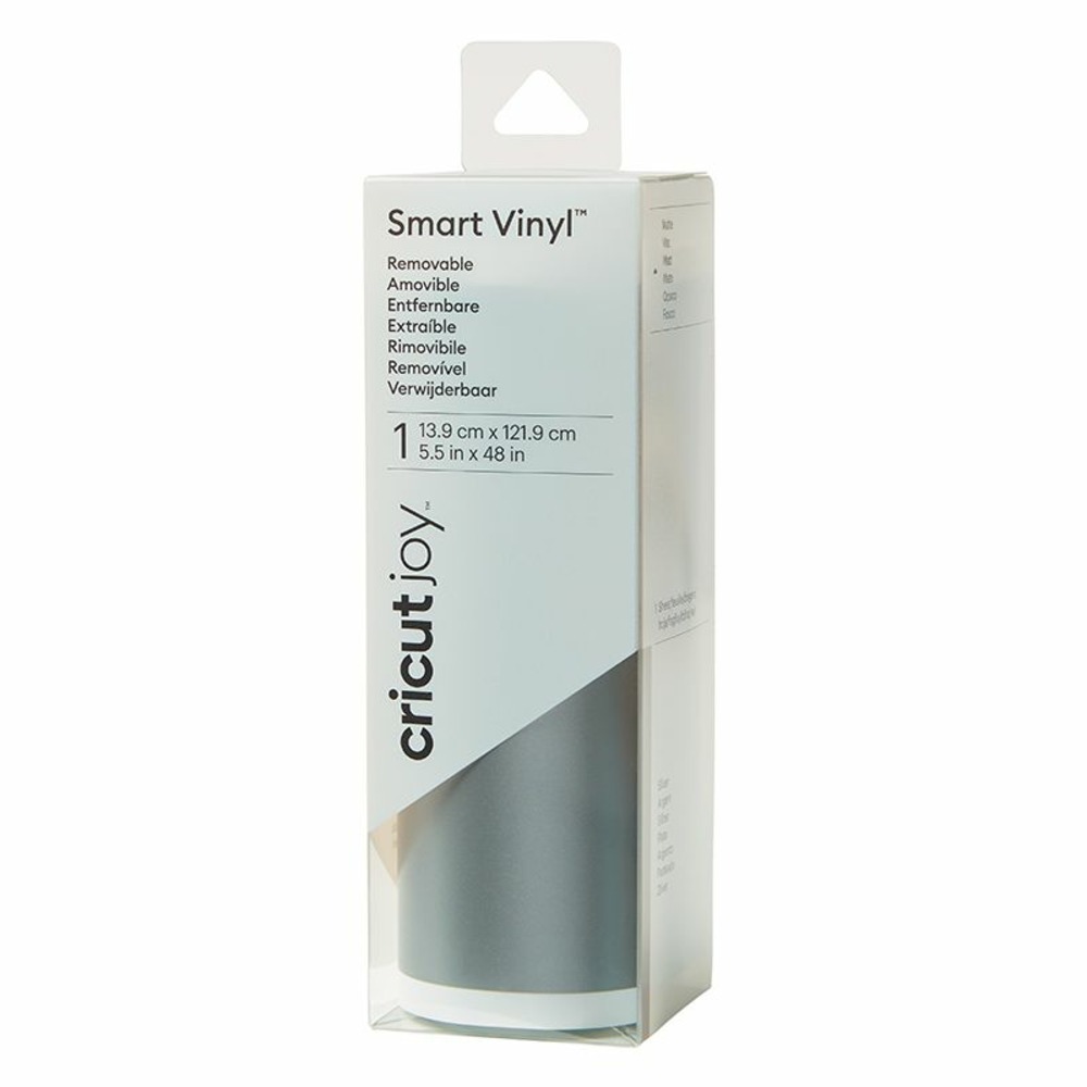 Vinyle amovible argenté mat 121,9 x 13,9 cm - cricut joy