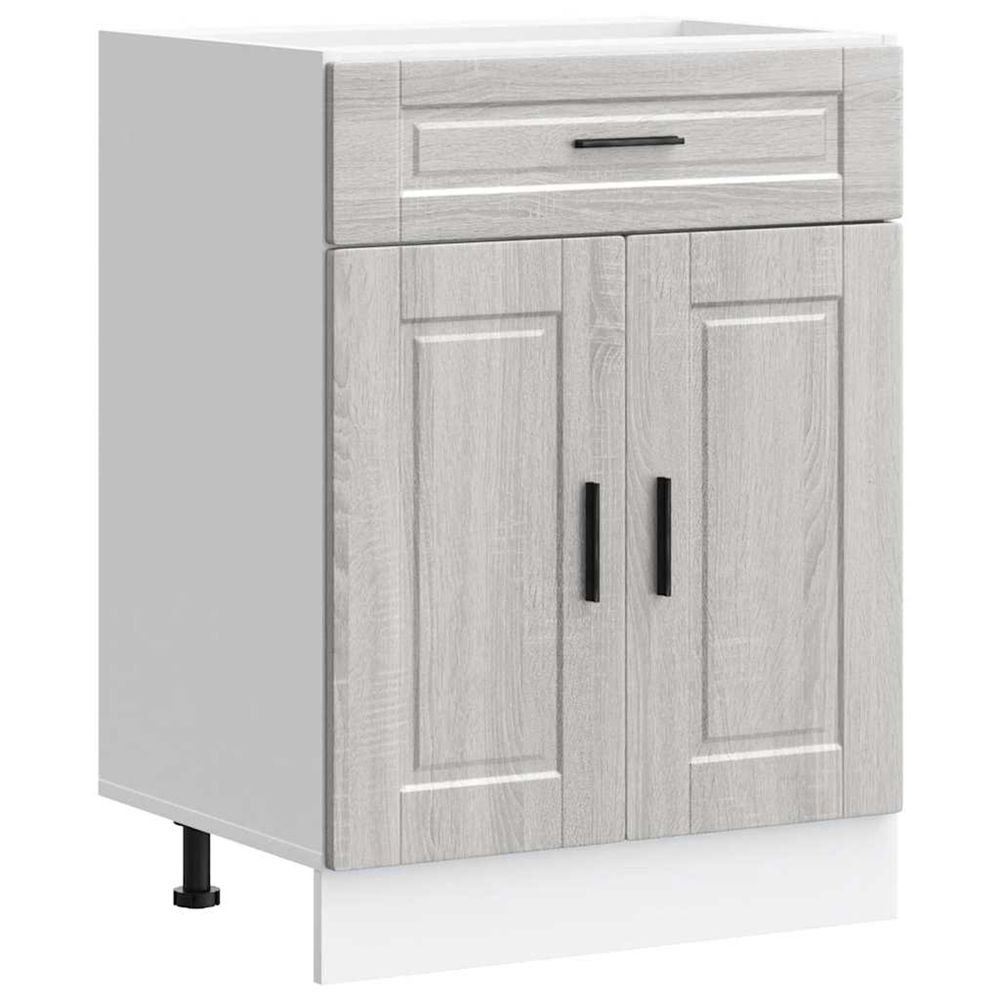 Armoire de cuisine porto sonoma gris bois d'ingénierie