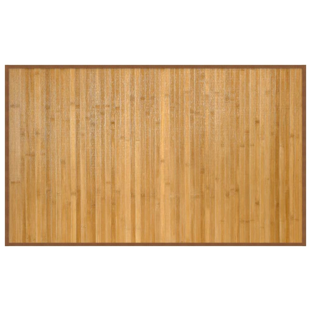 Tapis rectangulaire naturel 60x100 cm bambou