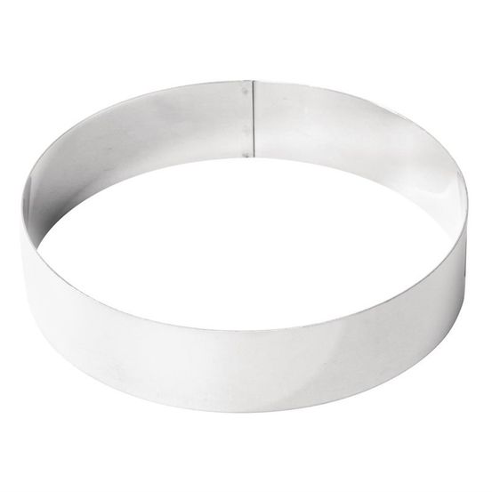 Cercle à mousse inox 200 x 45mm - de buyer