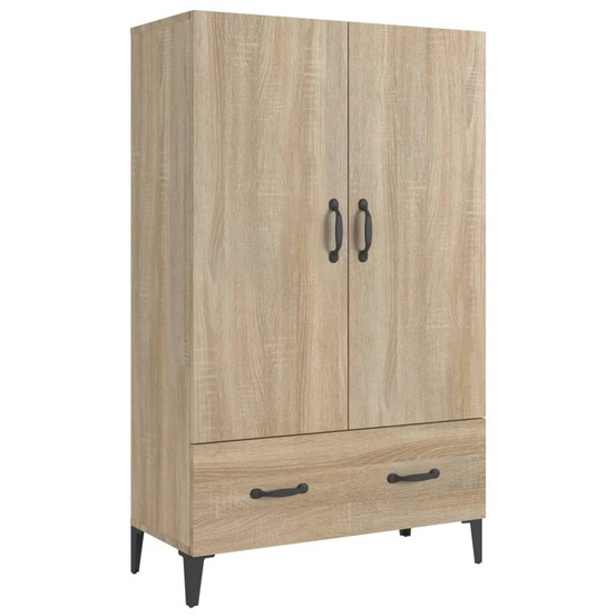 Buffet bahut commode armoire meuble de rangement organisateur cuisine salle de séjour salon haut sonoma 70 x 31 x 115 cm bois