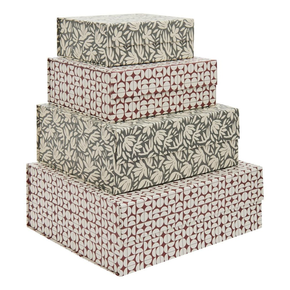 5five - lot de 4 boîtes de rangement 25/30/35/40cm magnetbox