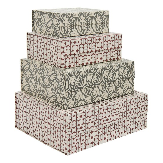 5five - lot de 4 boîtes de rangement 25/30/35/40cm magnetbox