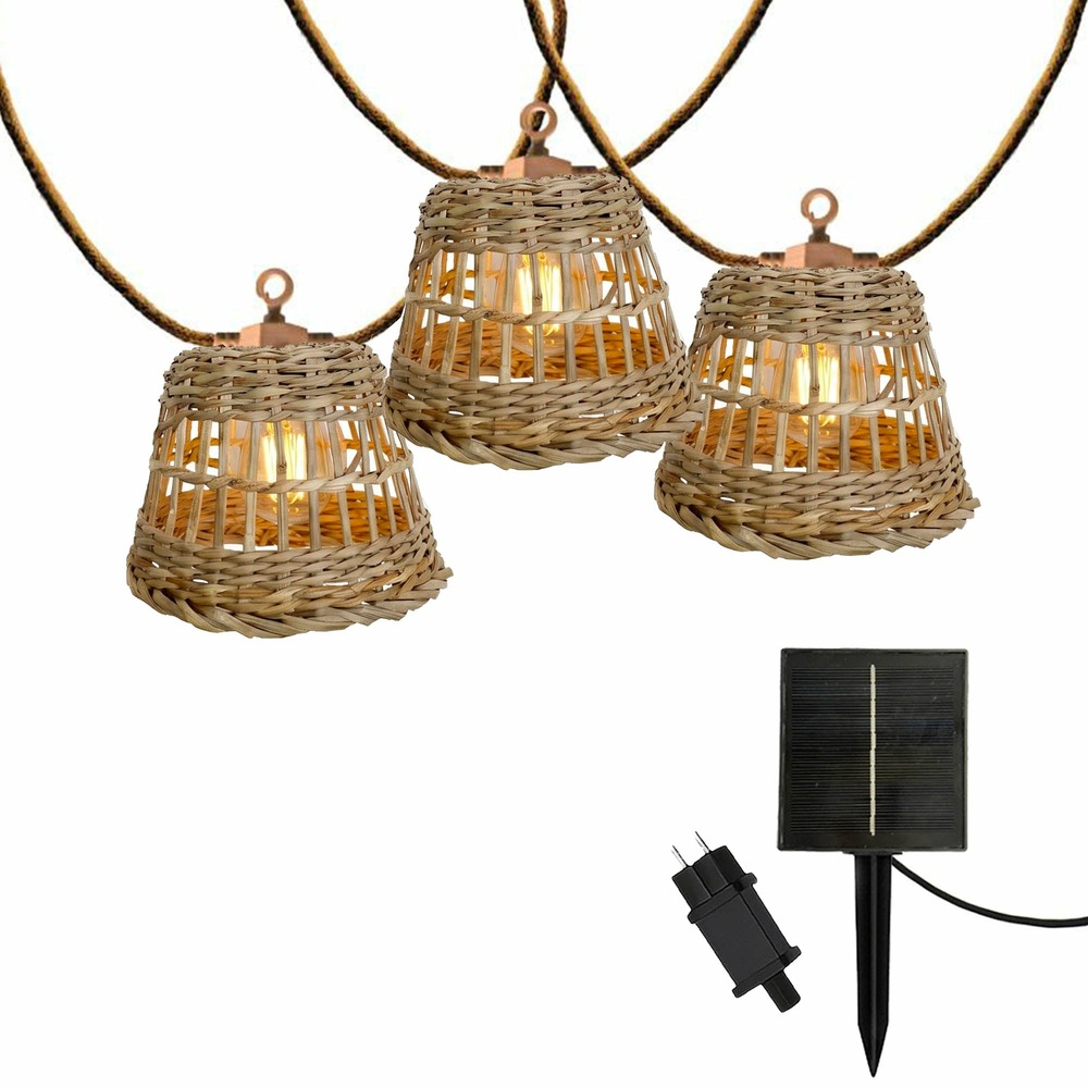 Guirlande solaire samoa hybrid 10 ampoules 8m