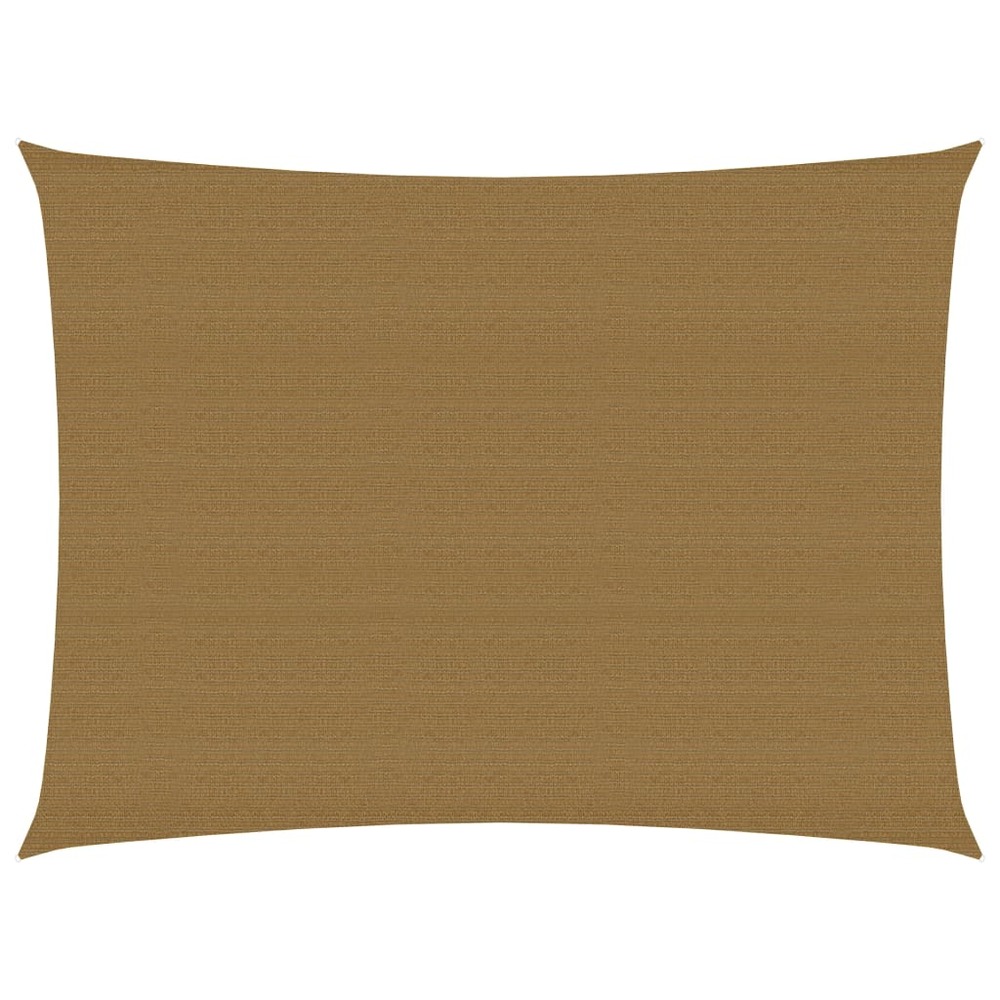 Voile toile d'ombrage parasol 160 g/m² taupe 2,5 x 4 m pehd