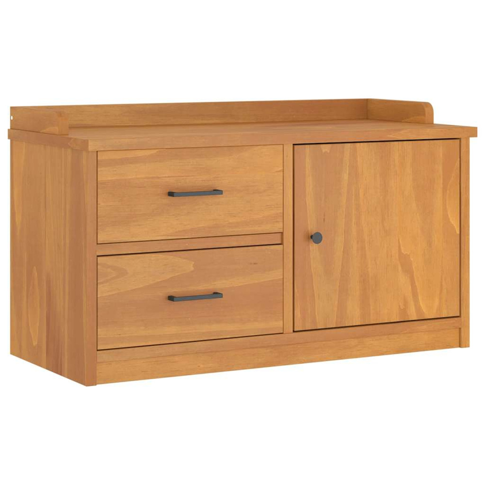 Banc de couloir sandnes 87x40x50 cm bois de pin massif