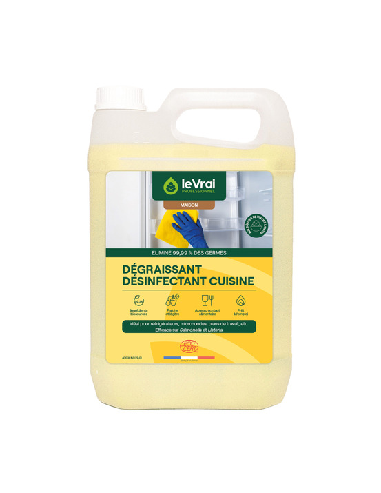 Dégraissant désinfectant cuisine 5l - le vrai