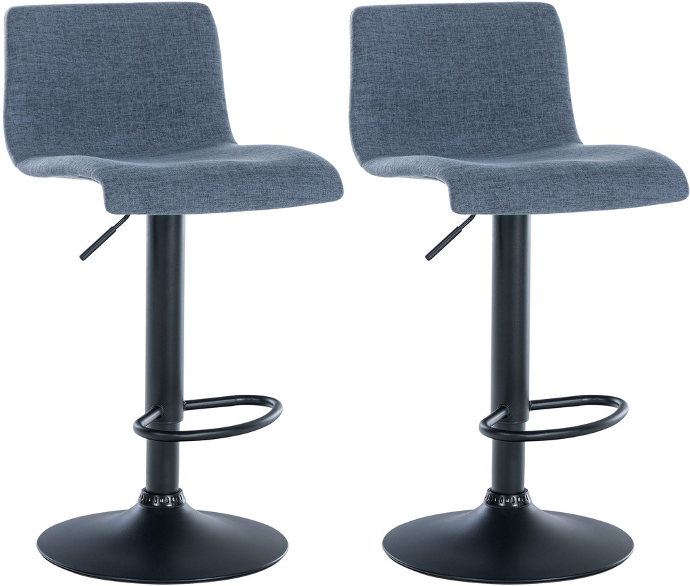 Lot de 2 tabourets de bar en tissu branford