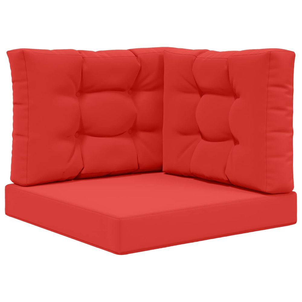 Coussin de canapé d'extérieur polyester rouge 60 x 60 cm