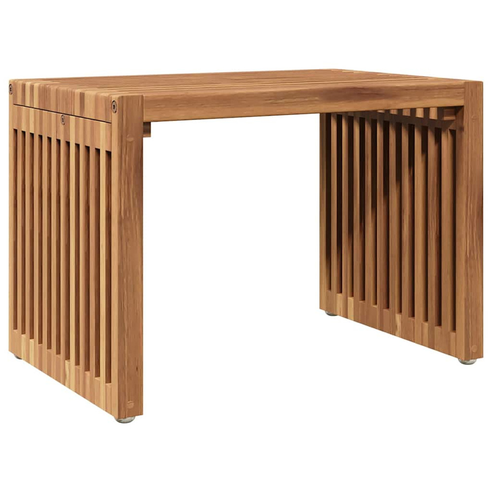 Table d'appoint de jardin marron 50 x 32,5 x 35 cm