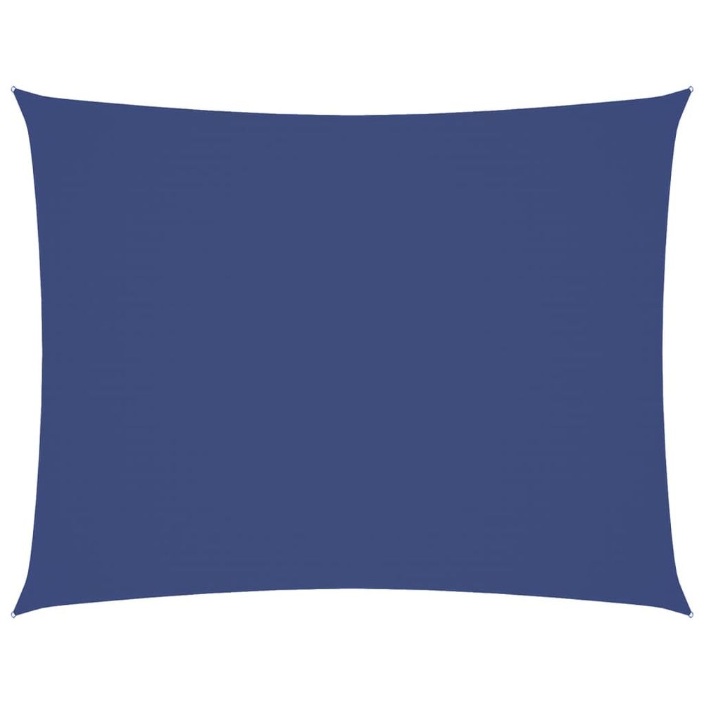 Voile de parasol tissu oxford rectangulaire 5x7 m bleu