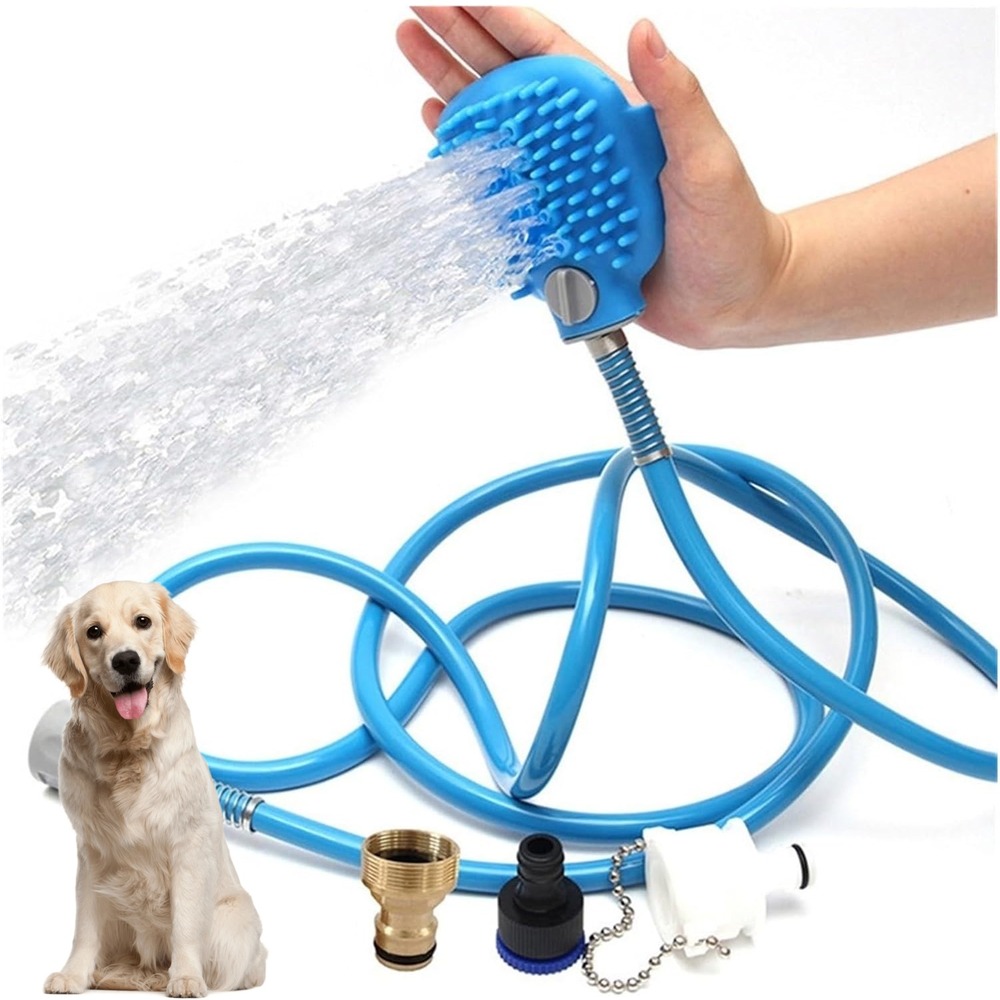 Pomme de douche massante pour chien - intérieur/extérieur