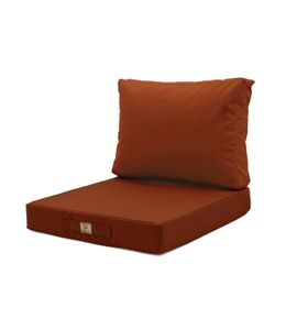 KASANOVA Coussin D'Extérieur 30x50 Cm Double Face Orange – Inscriptions Fun Cool! & Boom!