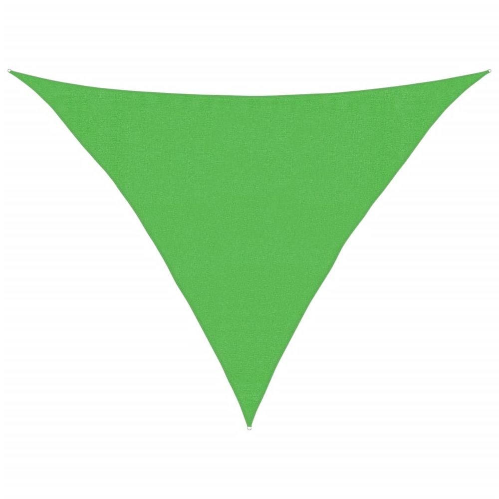 Voile d'ombrage 160 g/m² vert clair 3,5x3,5x4,9 m pehd