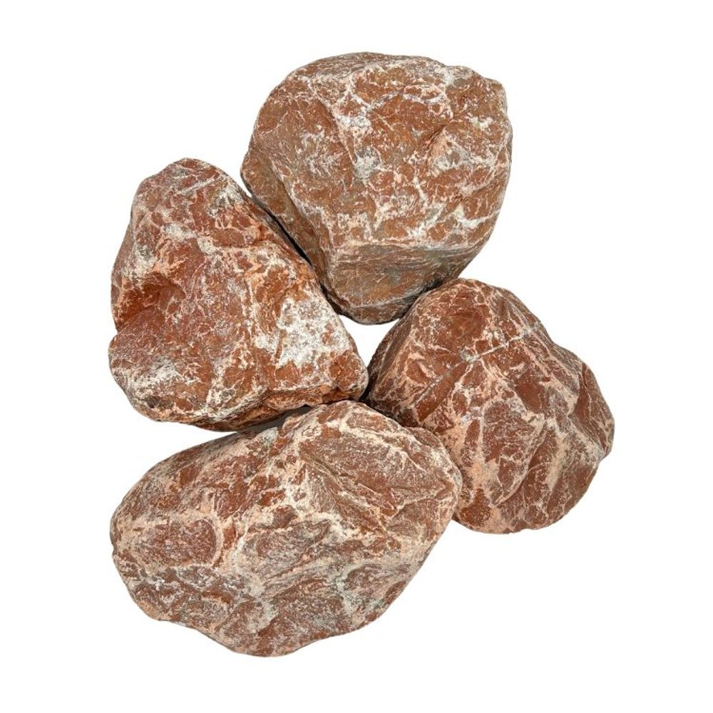 Big bag de +/- 500 kg pierre à gabions rouge ø 80/150 mm - livraison standard