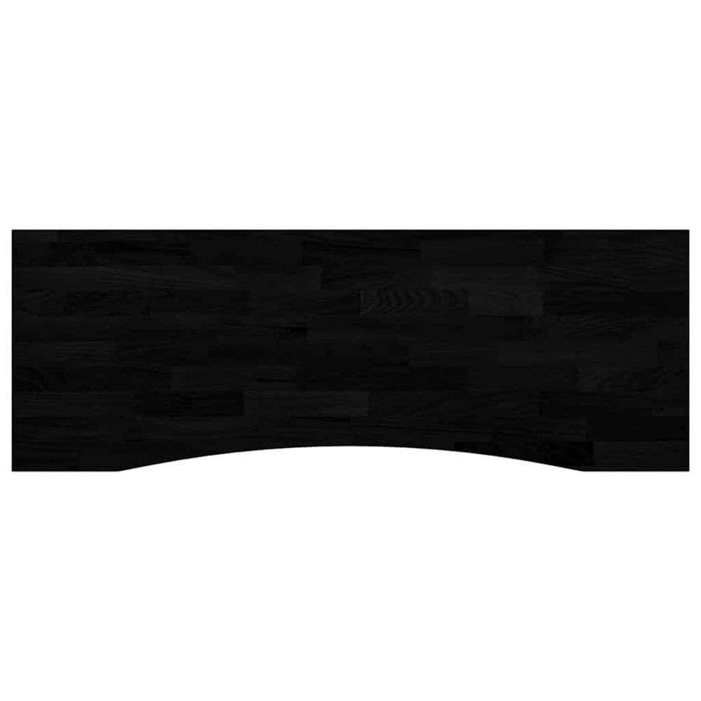 Dessus de bureau marron foncé bois chêne massif rectangulaire