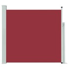Auvent latéral rétractable de patio 170x300 cm rouge