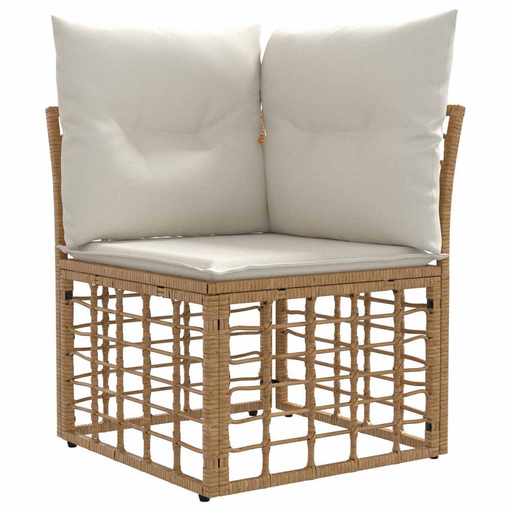 Unité de canapé d'angle modulable pour extérieur naturel