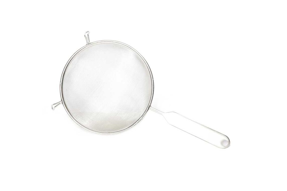 Passe-bouillon étamé avec manche en plastique ø 16 cm - matériel chr pro