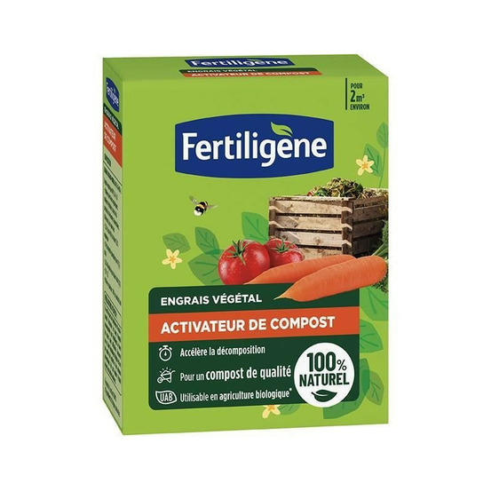 Activateur de compost fertiligene - facomp12 - 1,2 kg - accélere la décomposition des déchets