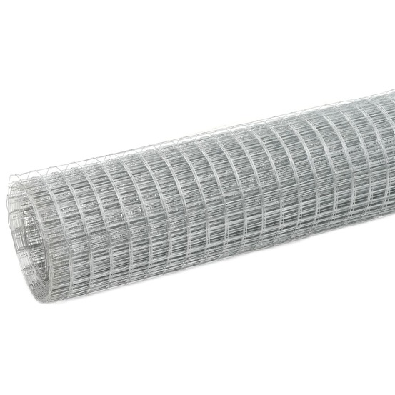 Grillage pour volière acier galvanisé 25x1,5 m argenté