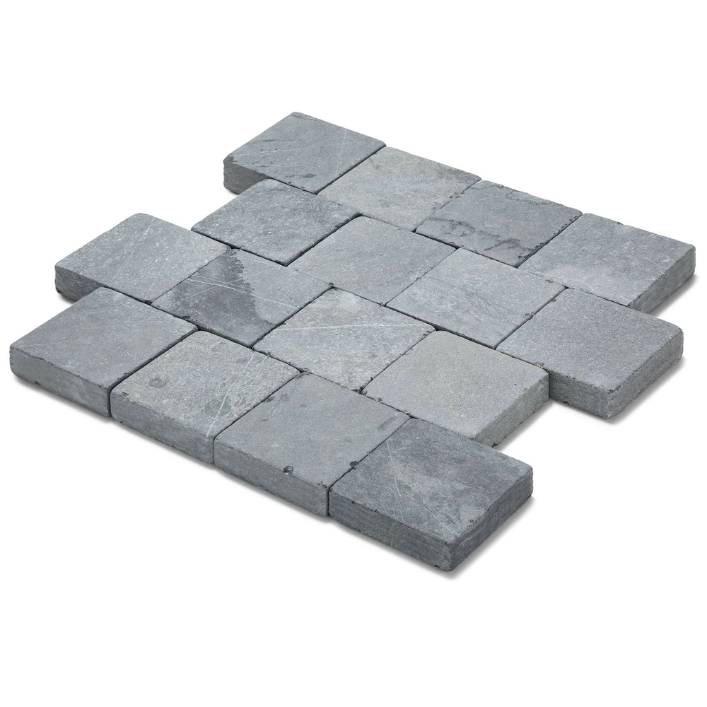 Pavé pierre bleue du vietnam 15x15x5 cm (vendu au m² - 45 pavés/m²) - ro'ma nature