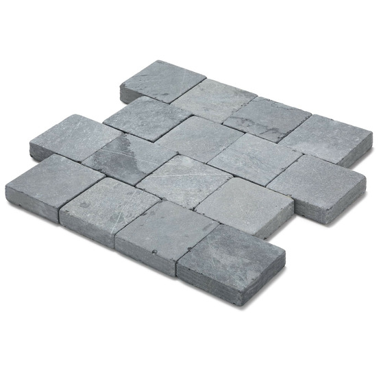 Pavé pierre bleue du vietnam 15x15x5 cm (vendu au m² - 45 pavés/m²) - ro'ma nature