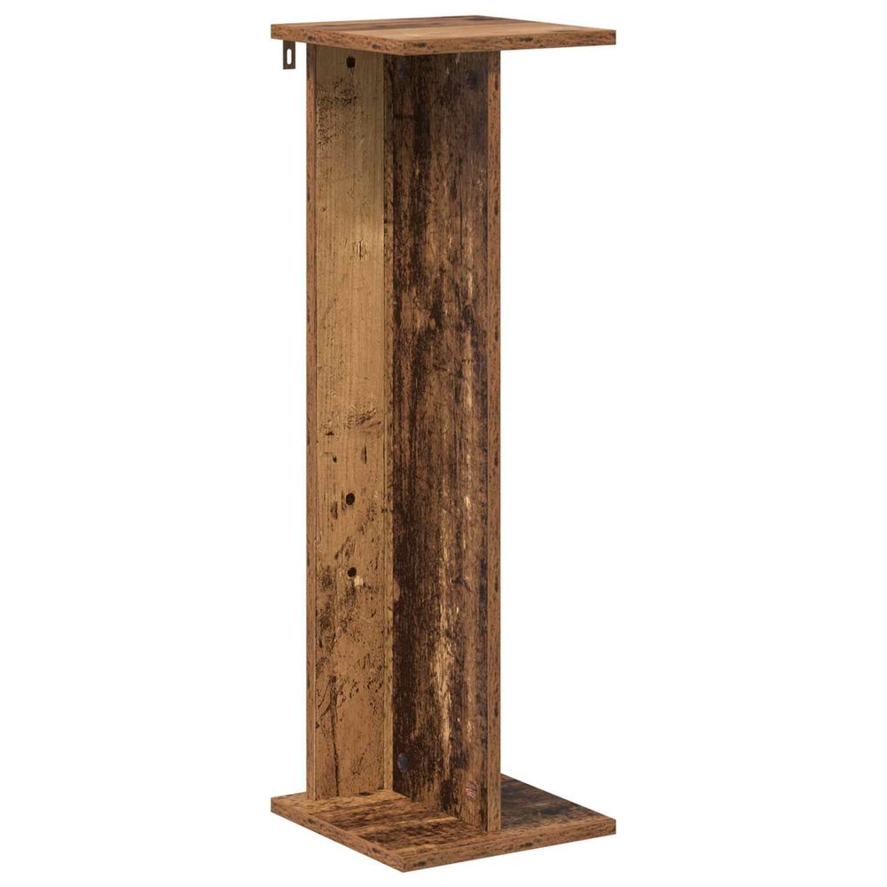 Support de plante bois ancien 25 x 25,5 x 80,5 cm