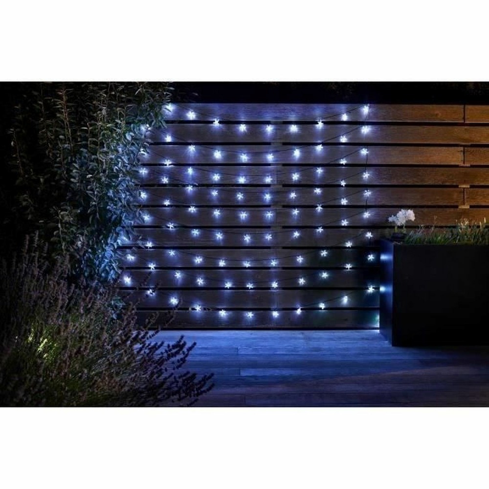 Guirlande d'extérieur - ultra 100 étoiles led - 15l - energie solaire - blanc froid - 21,8m