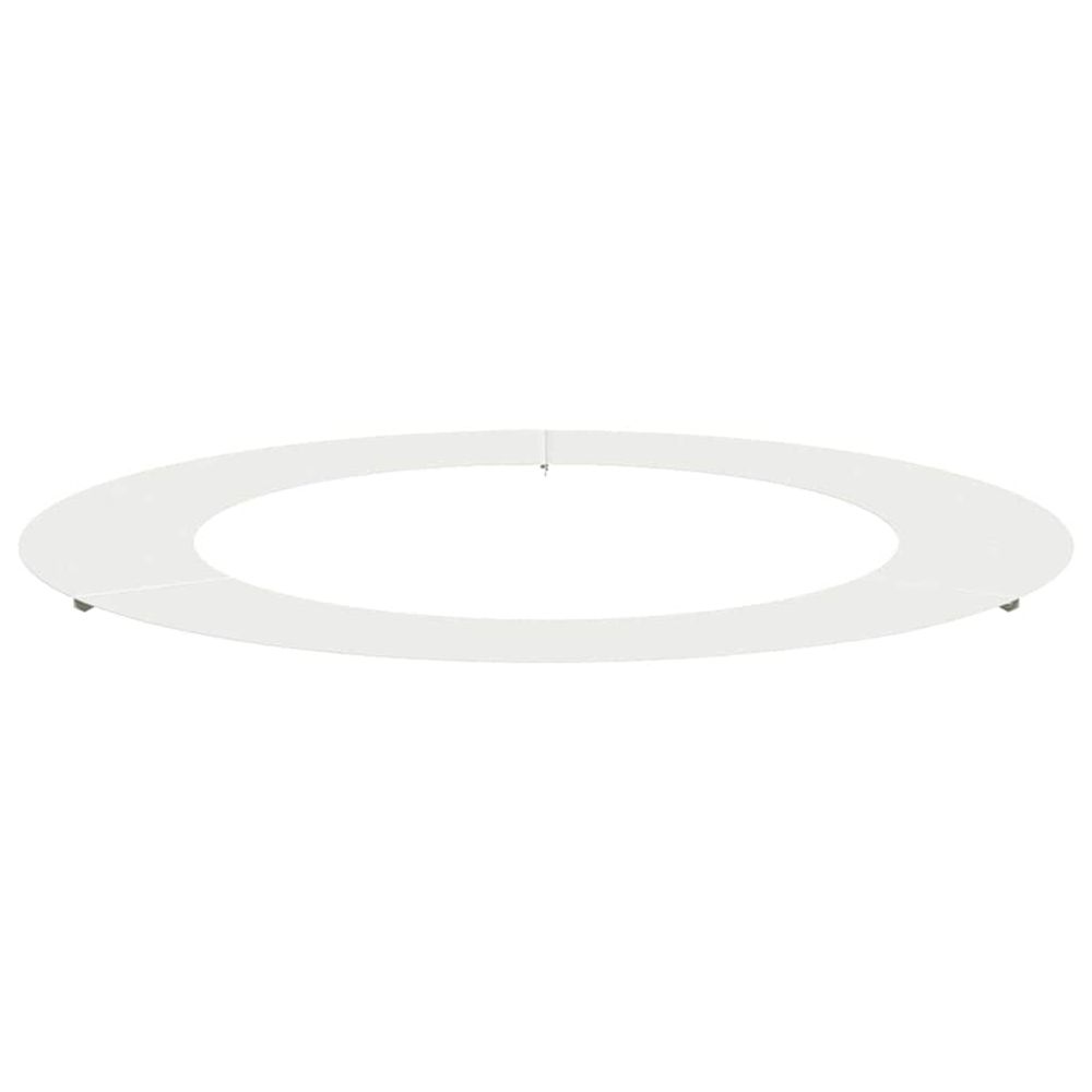 Adapté pour anneau d'arbre plat blanc ø60/90 cm acier