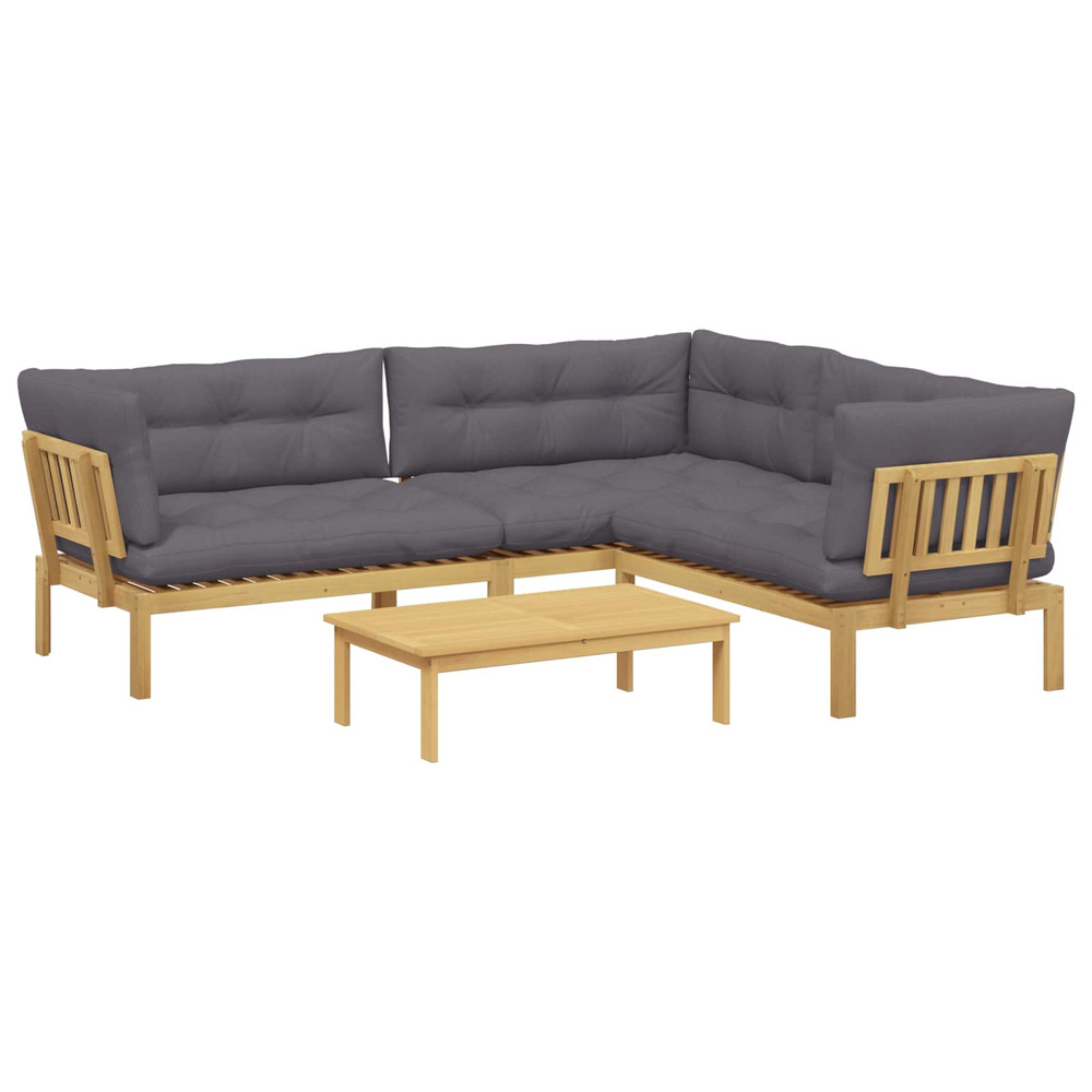 4 pièce unité du canapé en palette de jardin