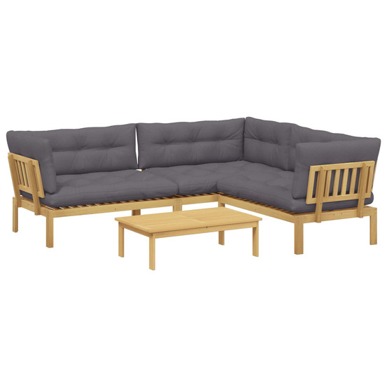 4 pièce unité du canapé en palette de jardin