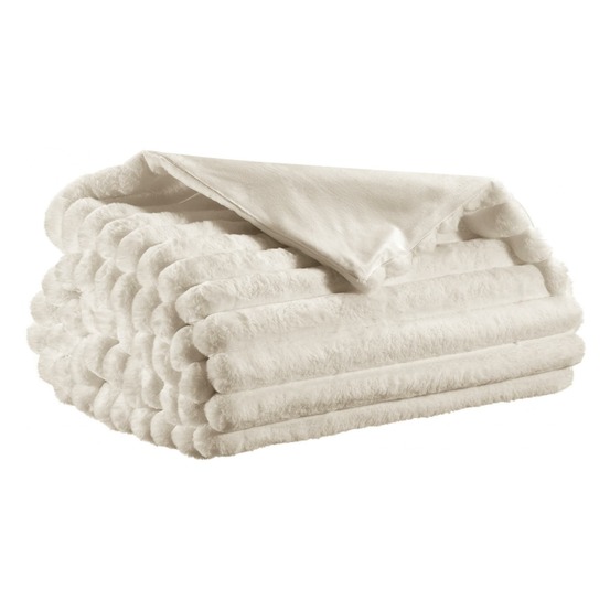 Plaid alice neige 130 x 160 cm